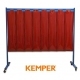 1-częściowa ścianka ochronna Kemper z lamelami 2mm czerwona 70 600 602
