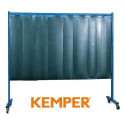 1-częściowa ścianka ochronna Kemper z lamelami 2mm S9 ciemnozielona 70 600 600